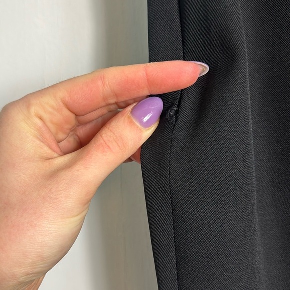 Carolina Herrera Black Wool Slim Straight Leg Trousers Size 2 Quiet Luxury - Picture 4 of 12